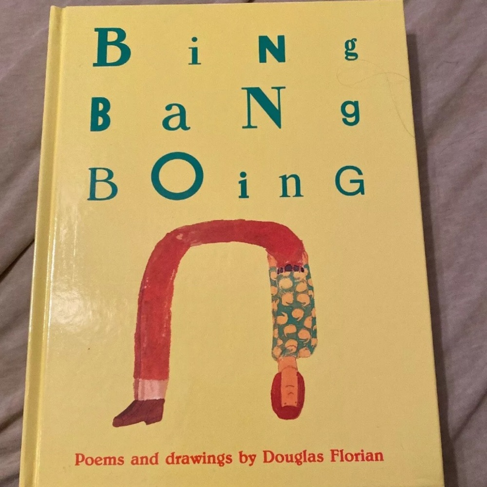 Autographed Book - Bing Bang Boing - Douglas Florian  poetry books poems